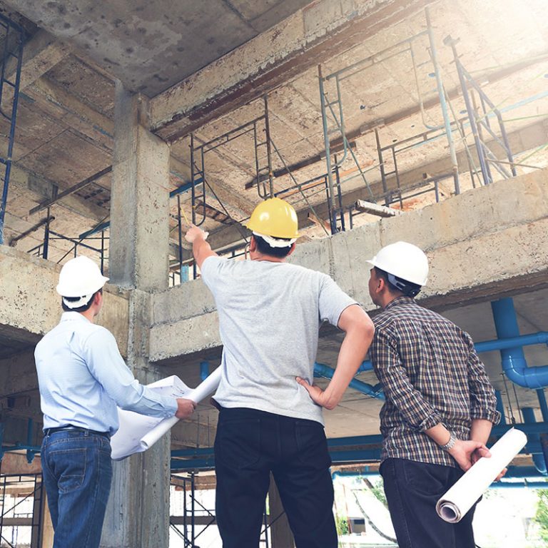 Baustellenbesichtigung - Immobilien bei der C&P