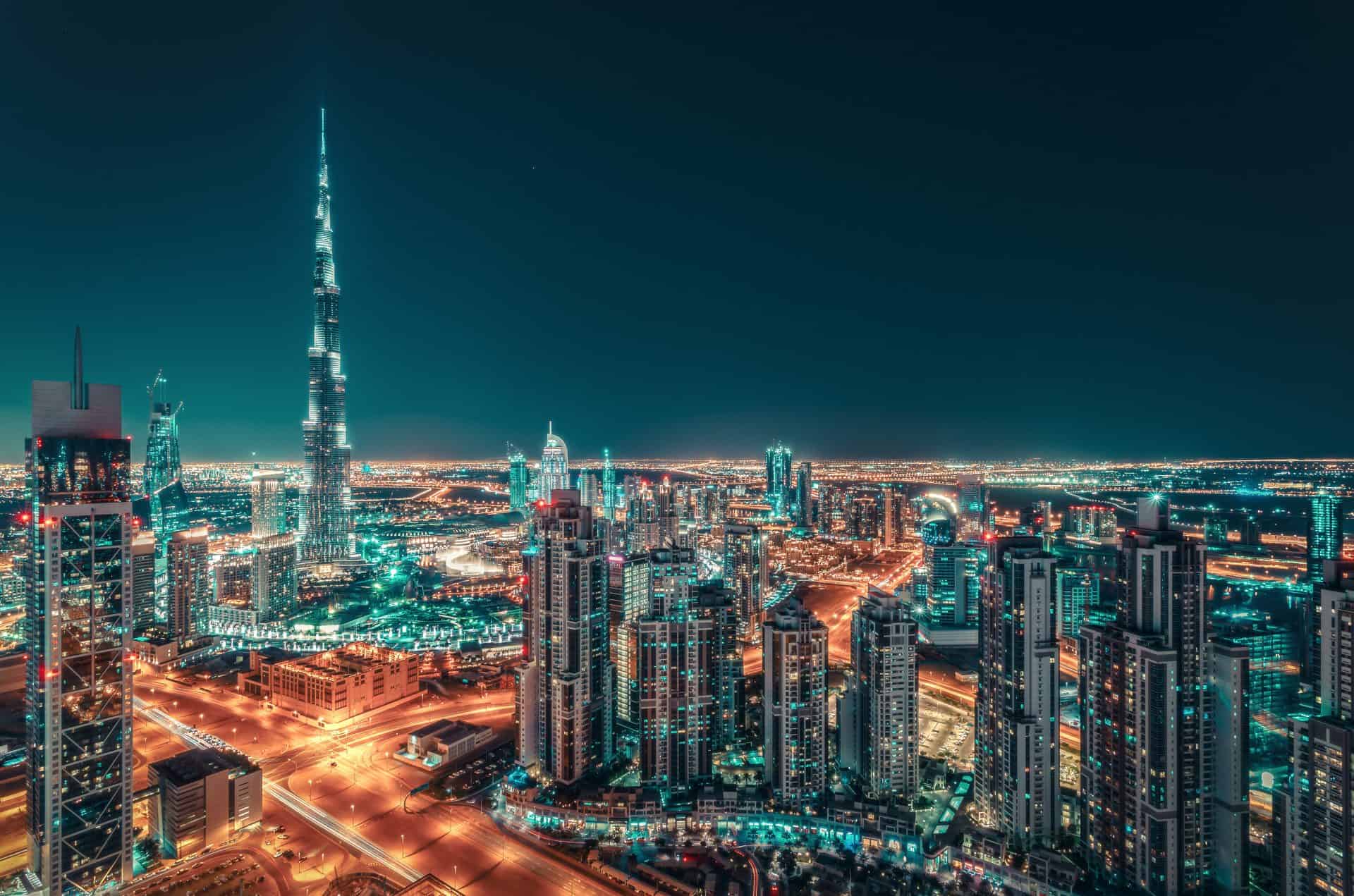 Dubai bei Nacht - Immobilieninvestment in Dubai